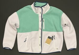 The North Face Cragmont Fleece Jacket Womens Plus Size 1X Lavender Wasabi Pastel